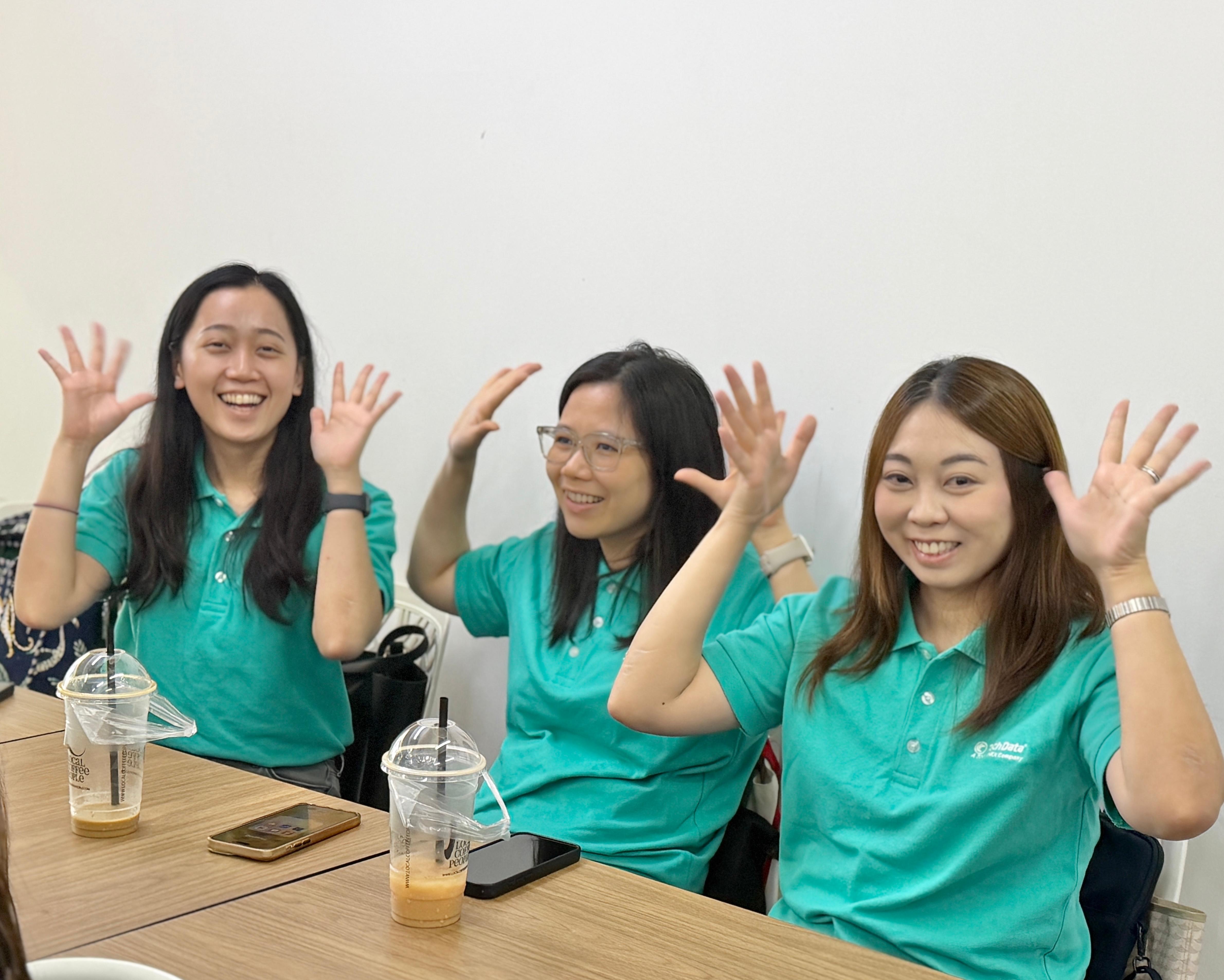 Bharghavi Naredla and the TD SYNNEX Singapore DEI committee volunteering and having fun during Project Dignity.