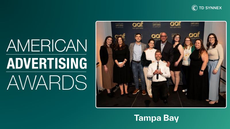TD SYNNEX North America wins six ADDY Awards from the American Advertising Federation (2/2).
