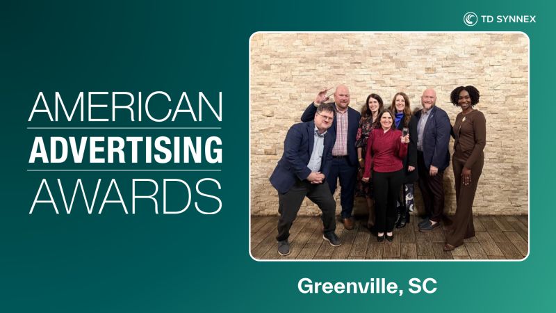 TD SYNNEX North America wins six ADDY Awards from the American Advertising Federation (1/2).