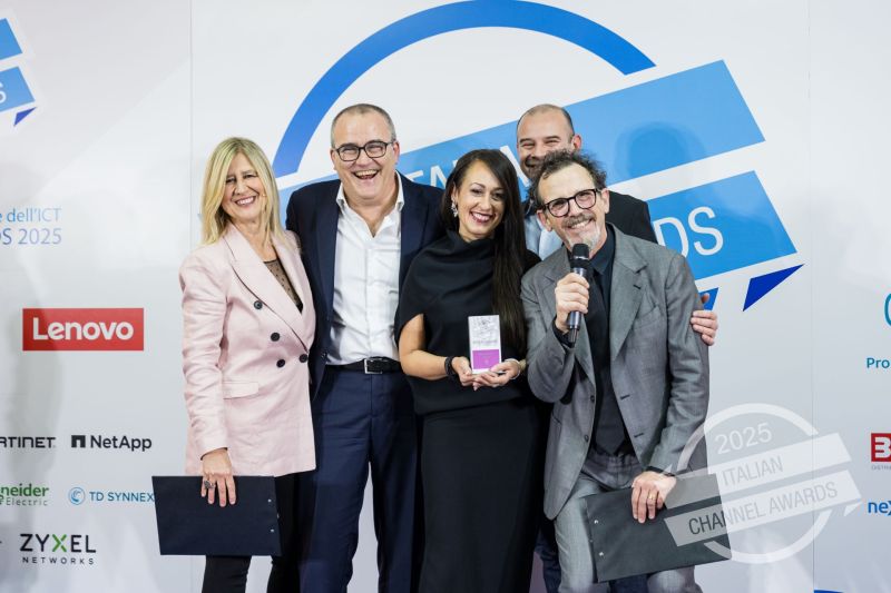 At the Italian Channel Awards of ChannelCity, TD SYNNEX Italy received three awards (3/4).