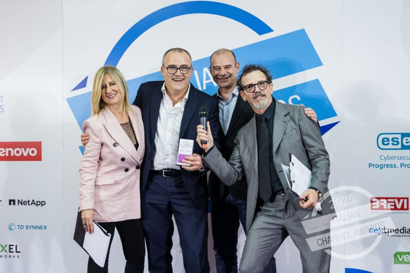 At the Italian Channel Awards of ChannelCity, TD SYNNEX Italy received three awards (4/4).