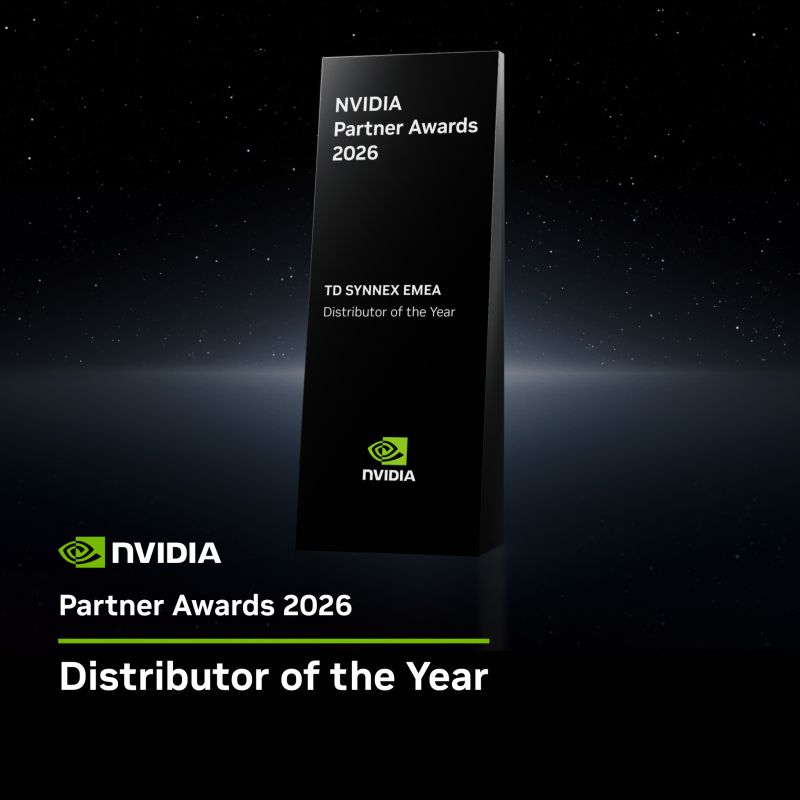 TD SYNNEX EU team is named NVIDIA's EMEA Distributor of the Year 2026.