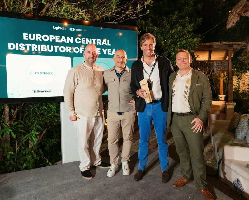 TD SYNNEX wins Logitech's European Distribution Partner of the Year for the third year in a row.